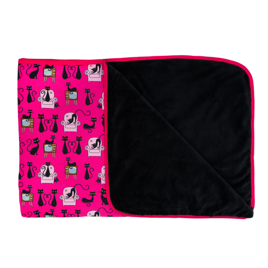 Kuscheldecke im Babauba-Stil BlackCats