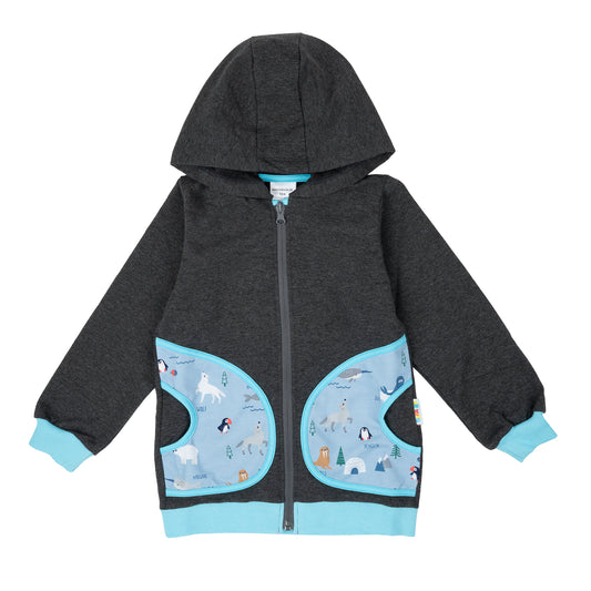 Sweatjacke im Babauba-Stil ArcticAnimals