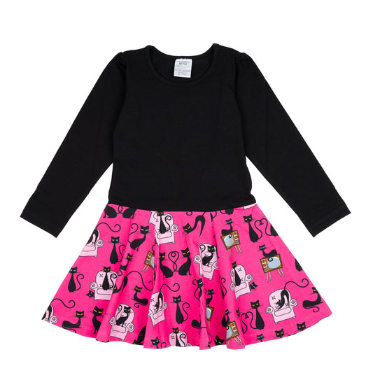 Drehkleidchen im Babauba-Stil BlackCats