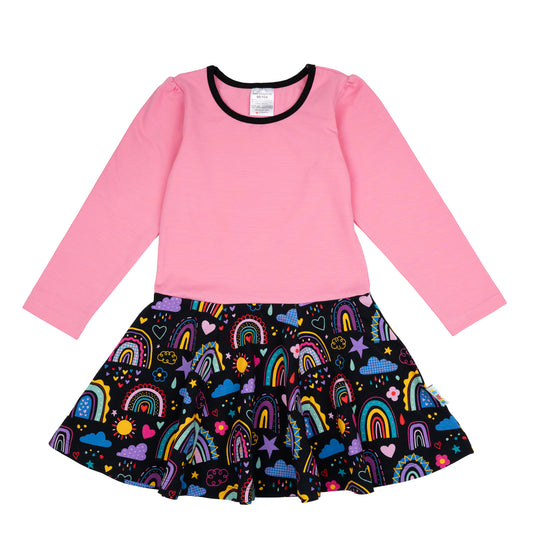 Drehkleidchen im Babauba-Stil Lovelyrainbows-Black