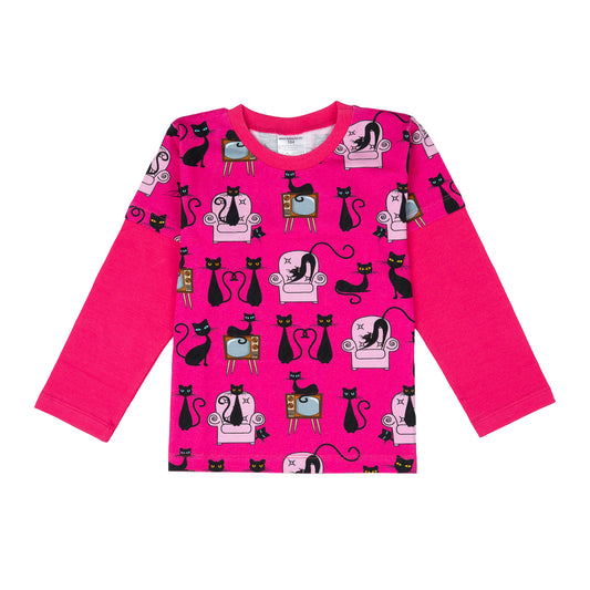 Langarm T-Shirt BlackCats