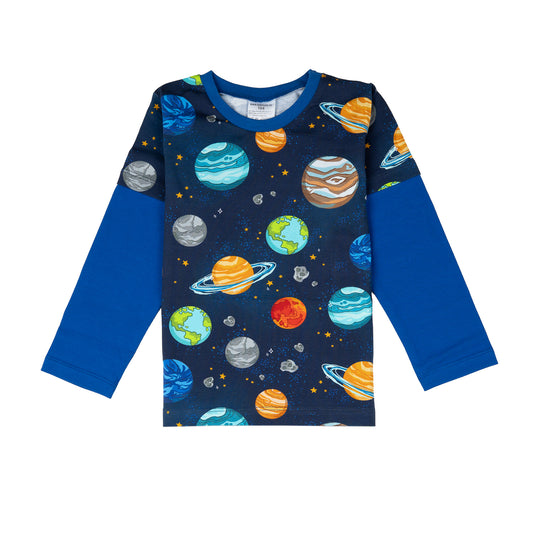 Langarm T-Shirt Planets