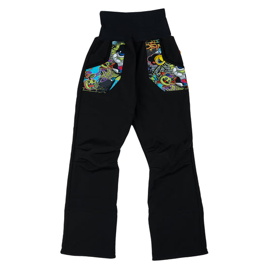 Babauba Softshellhose im Babauba-Stil schwarz