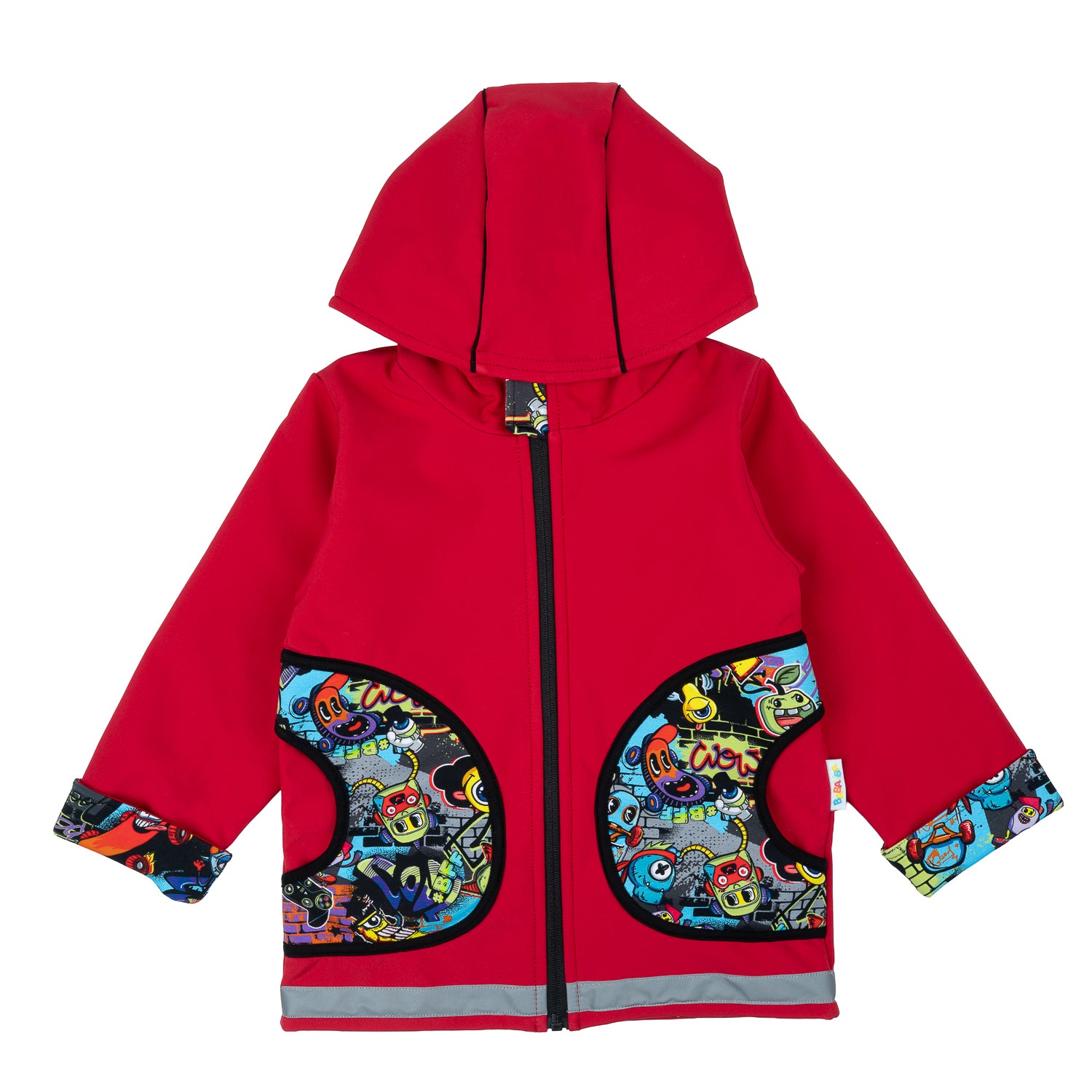 Softshelljacke im Babauba-Stil CrazyGraffitiMonsters