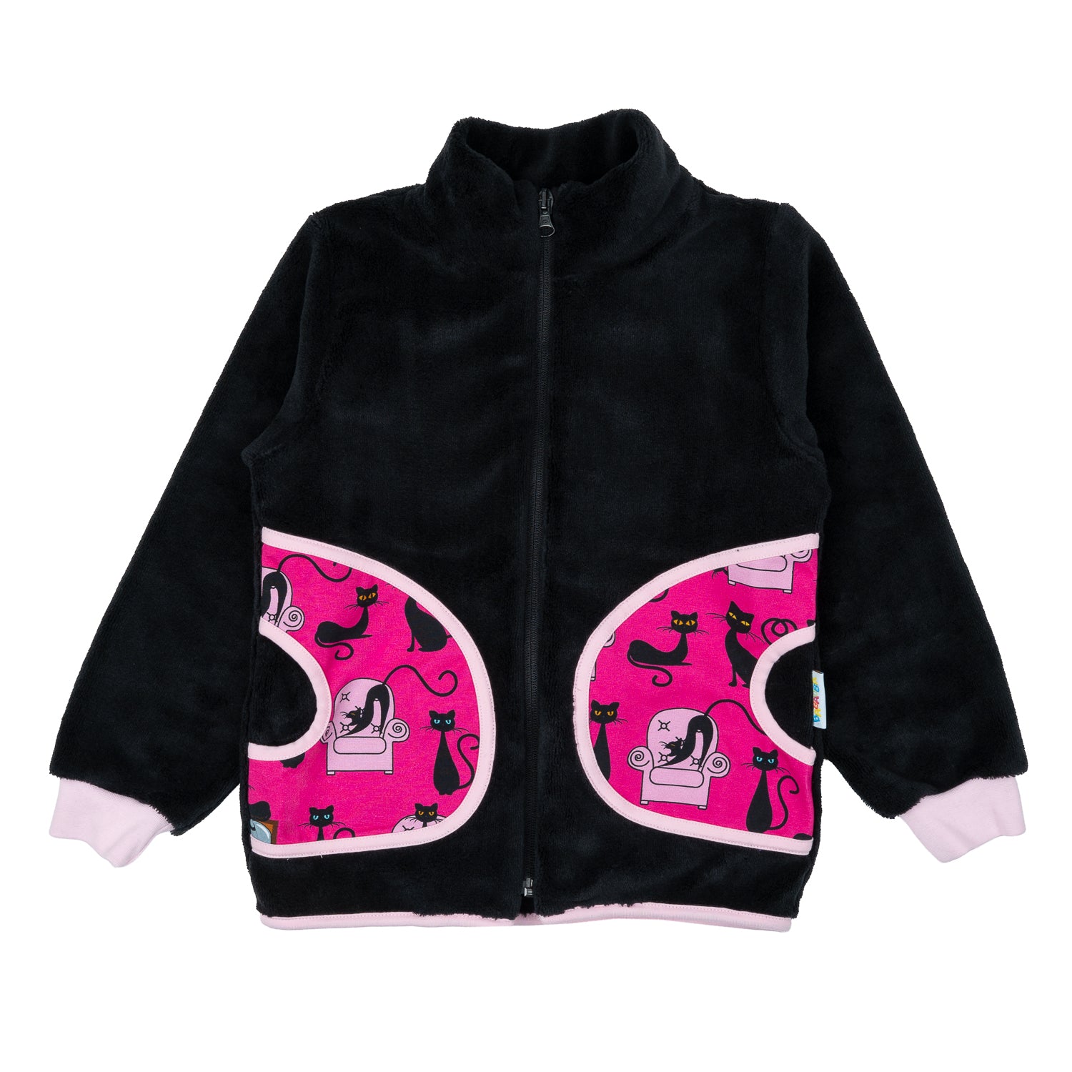 Uni-Kuschelhoodie im Babauba-Stil BlackCats