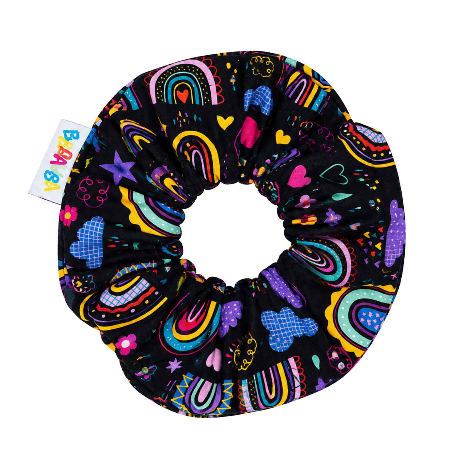 Scrunchie LovelyRainbows Black