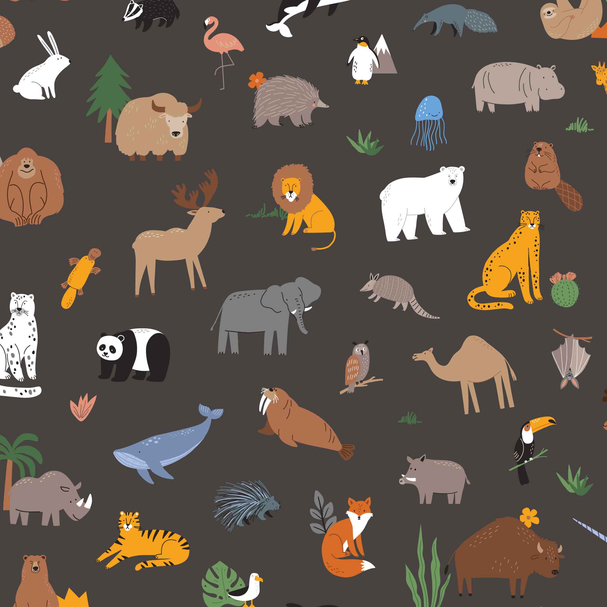 Babauba Grafik Motiv AnimalsOfTheWorld