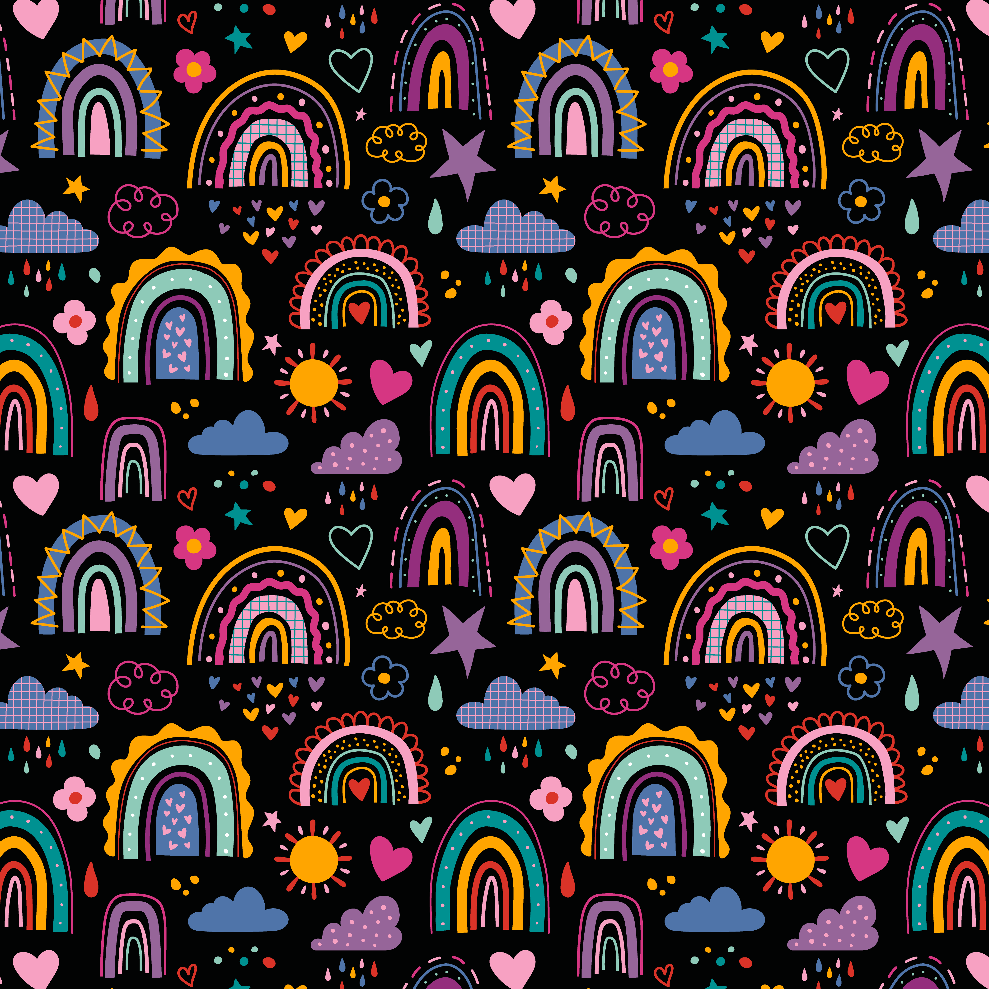Babauba Grafik Motiv LovelyRainbows