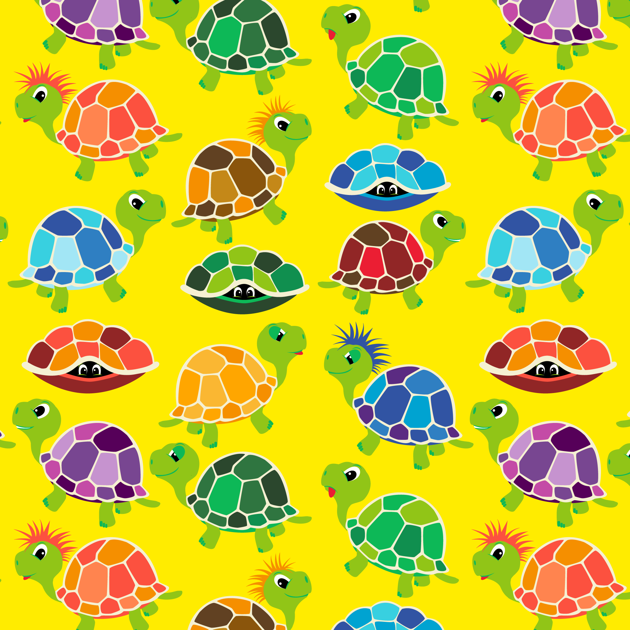 Babauba Grafik Motiv Turtles