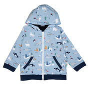 Jersey Fleece Jacket ArcticAnimals