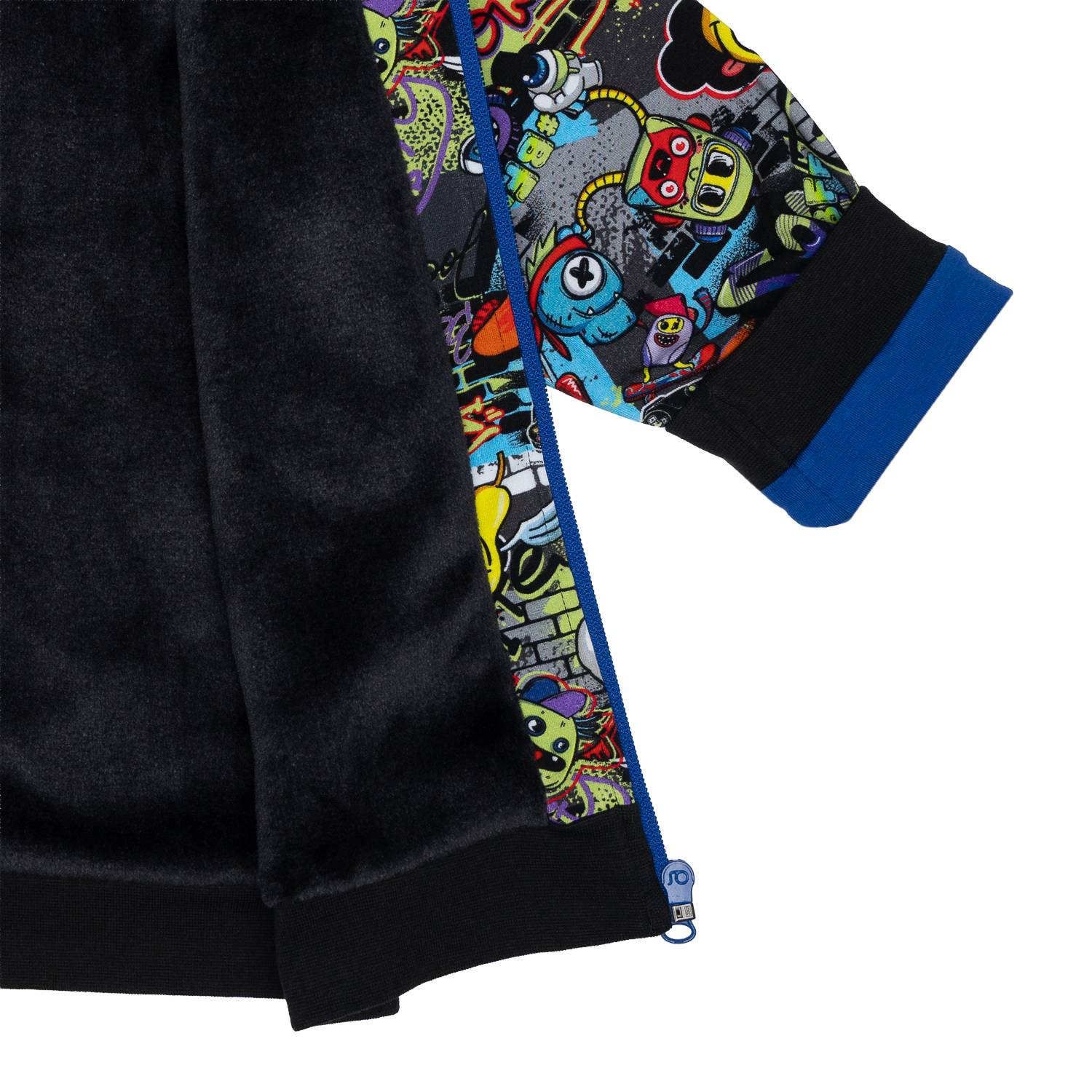 Jersey-Kuscheljacke CrazyGraffitiMonsters