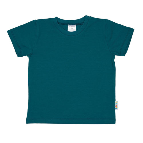 Einfarbiges Kurzarmshirt für Kinder 