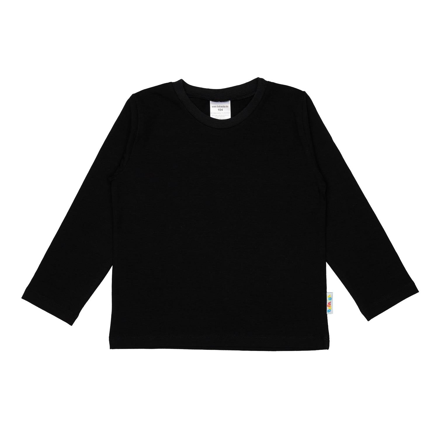 Uni-Langarmshirt Schwarz