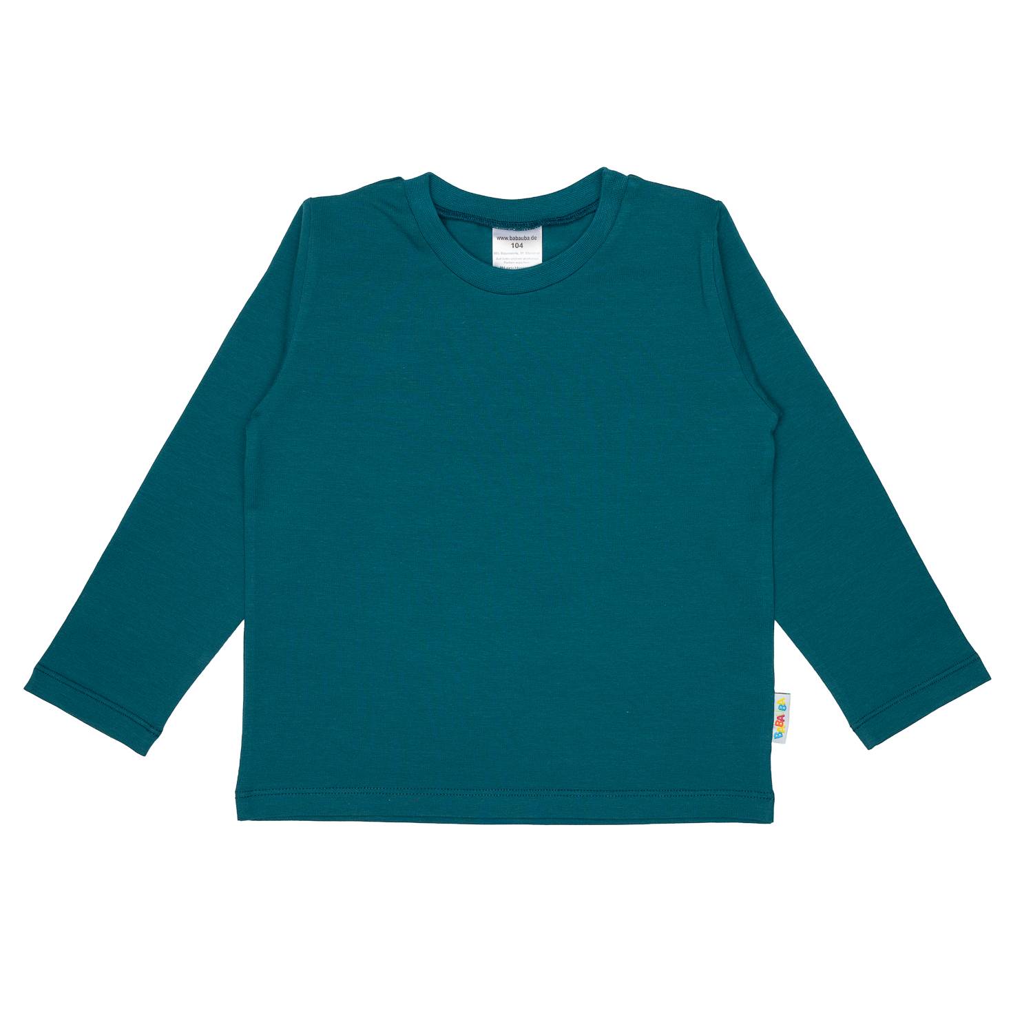 Uni-Langarmshirt Petrol