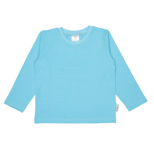 Uni-Langarmshirt Babyblau
