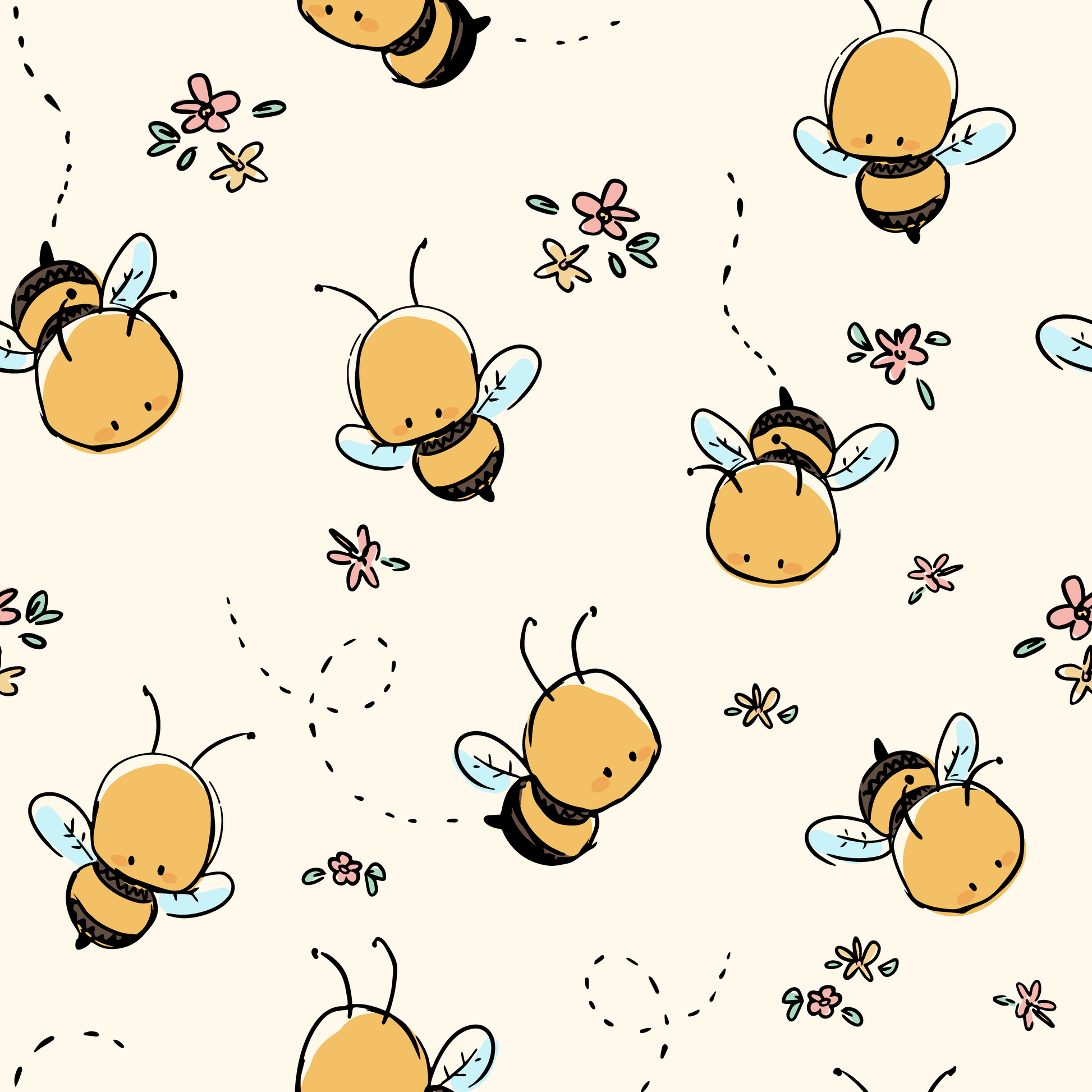 Babauba Grafik Motiv BabyBees