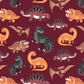 CoolPocketPants BigDinos-Brown