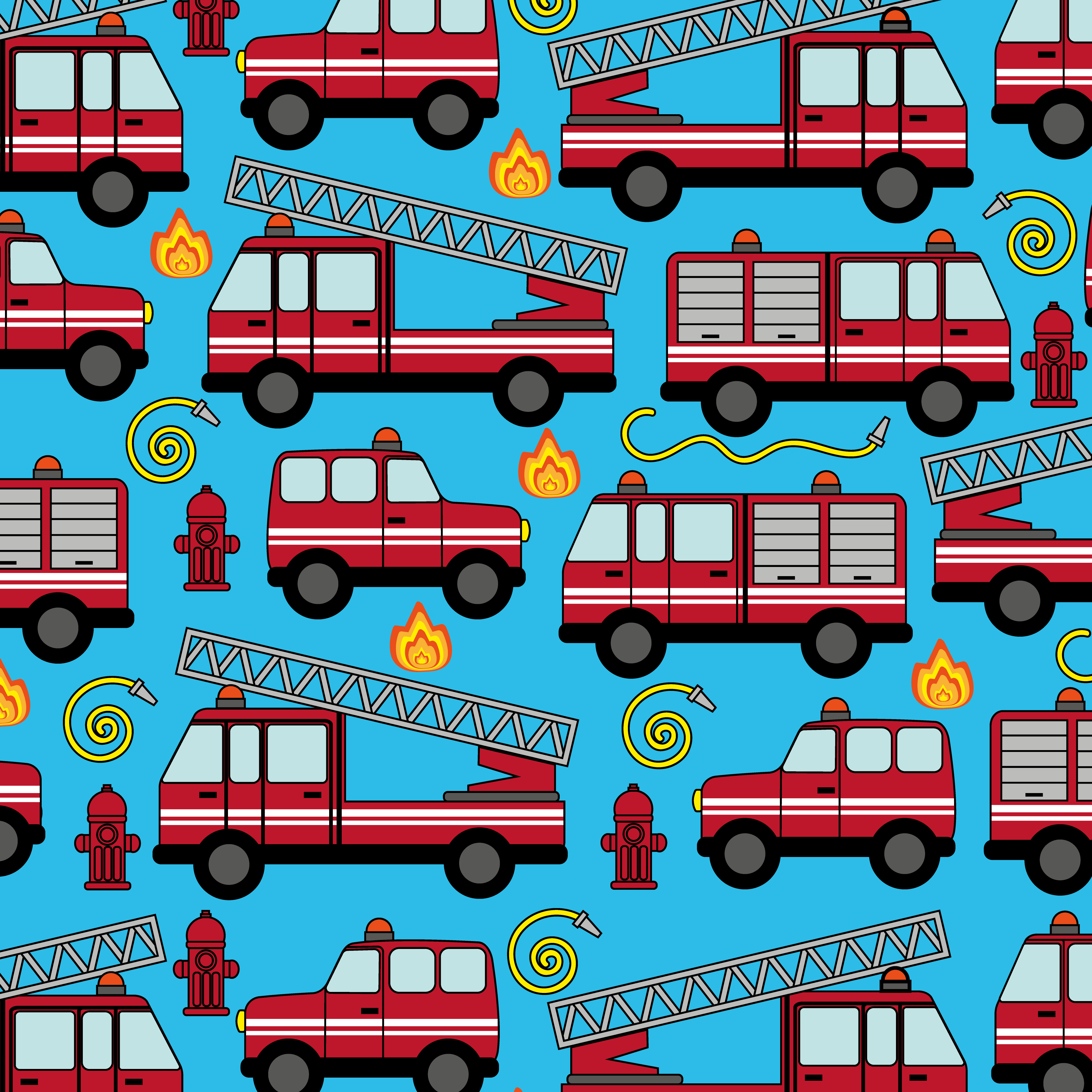 Babauba Grafik Motiv Firefighter