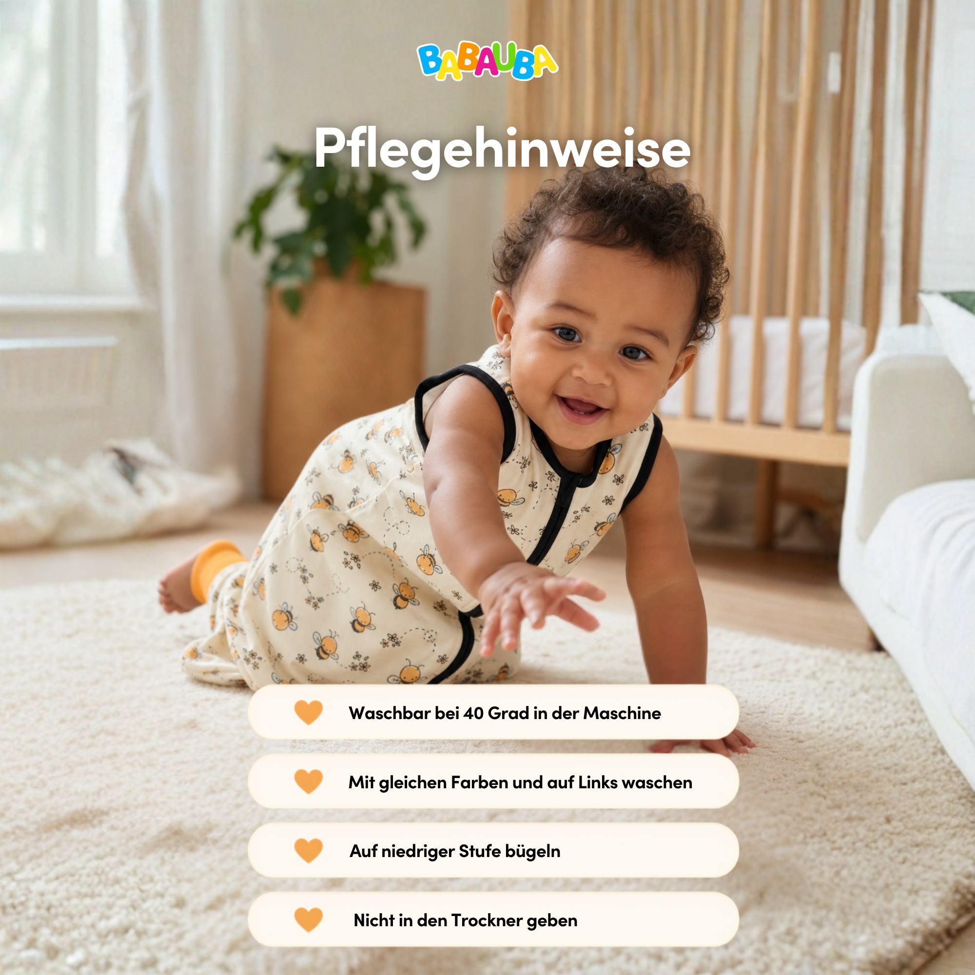 Füßchen-Schlafsack BabyBees | 0,5 TOG