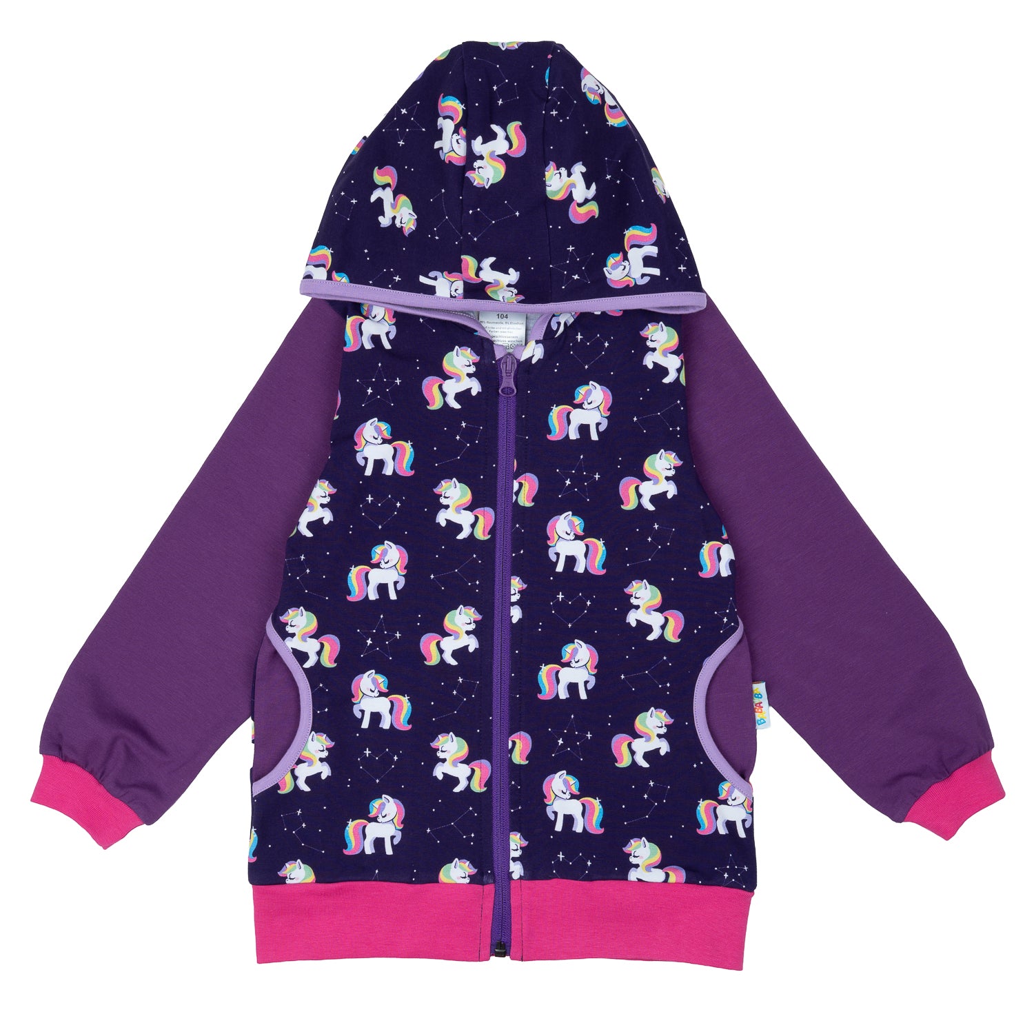 Hoodie im Babauba-Stil GalaxyUnicorns