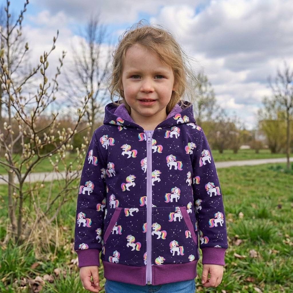 Jersey-Kuscheljacke GalaxyUnicorns