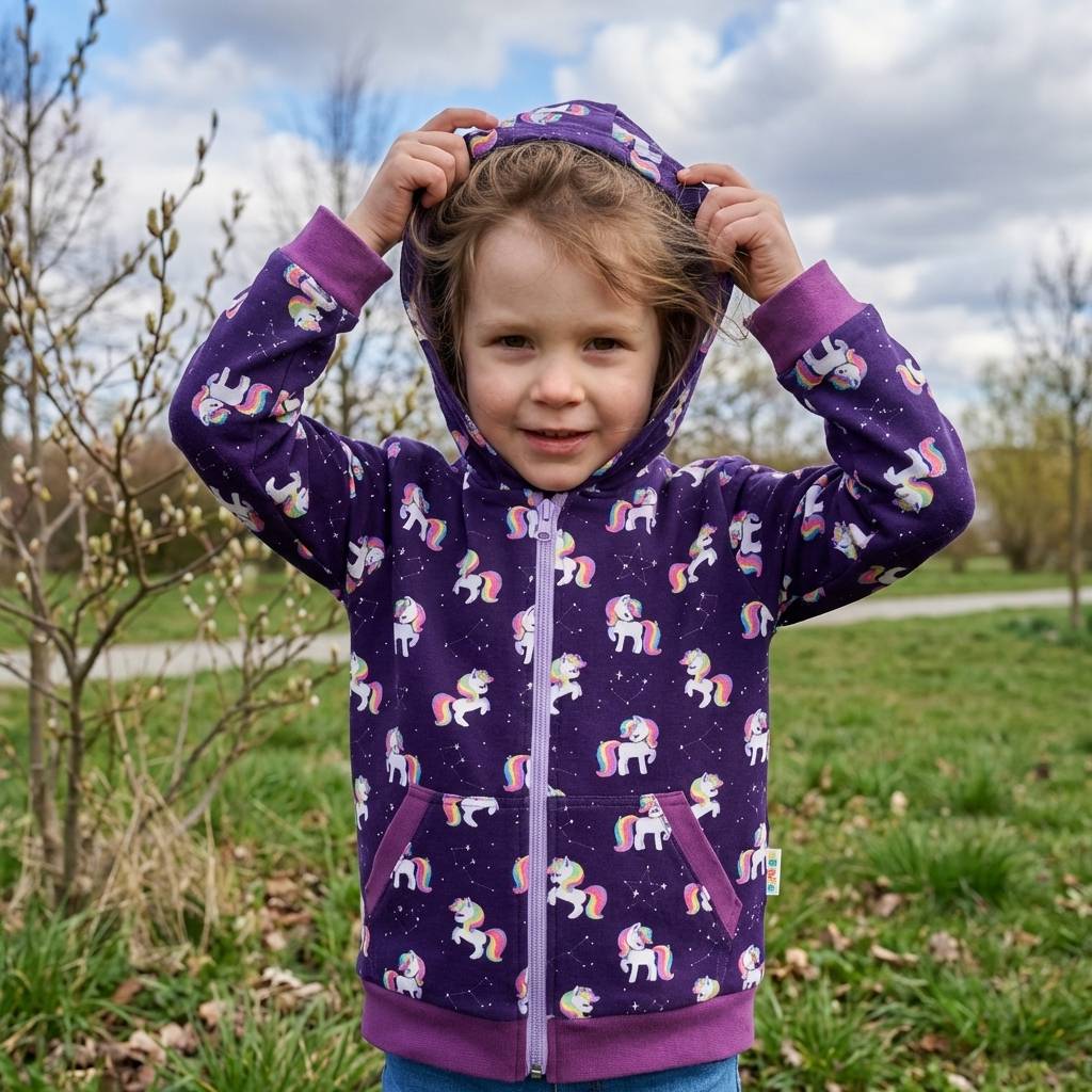 Jersey-Kuscheljacke GalaxyUnicorns