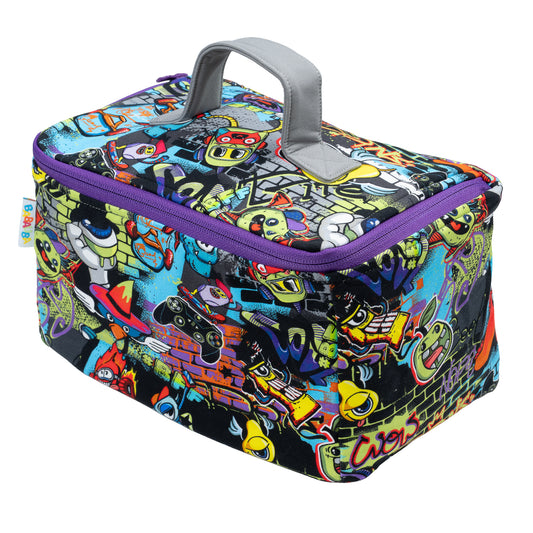 Kulturtasche im Babauba-Stil CrazyGraffitiMonsters