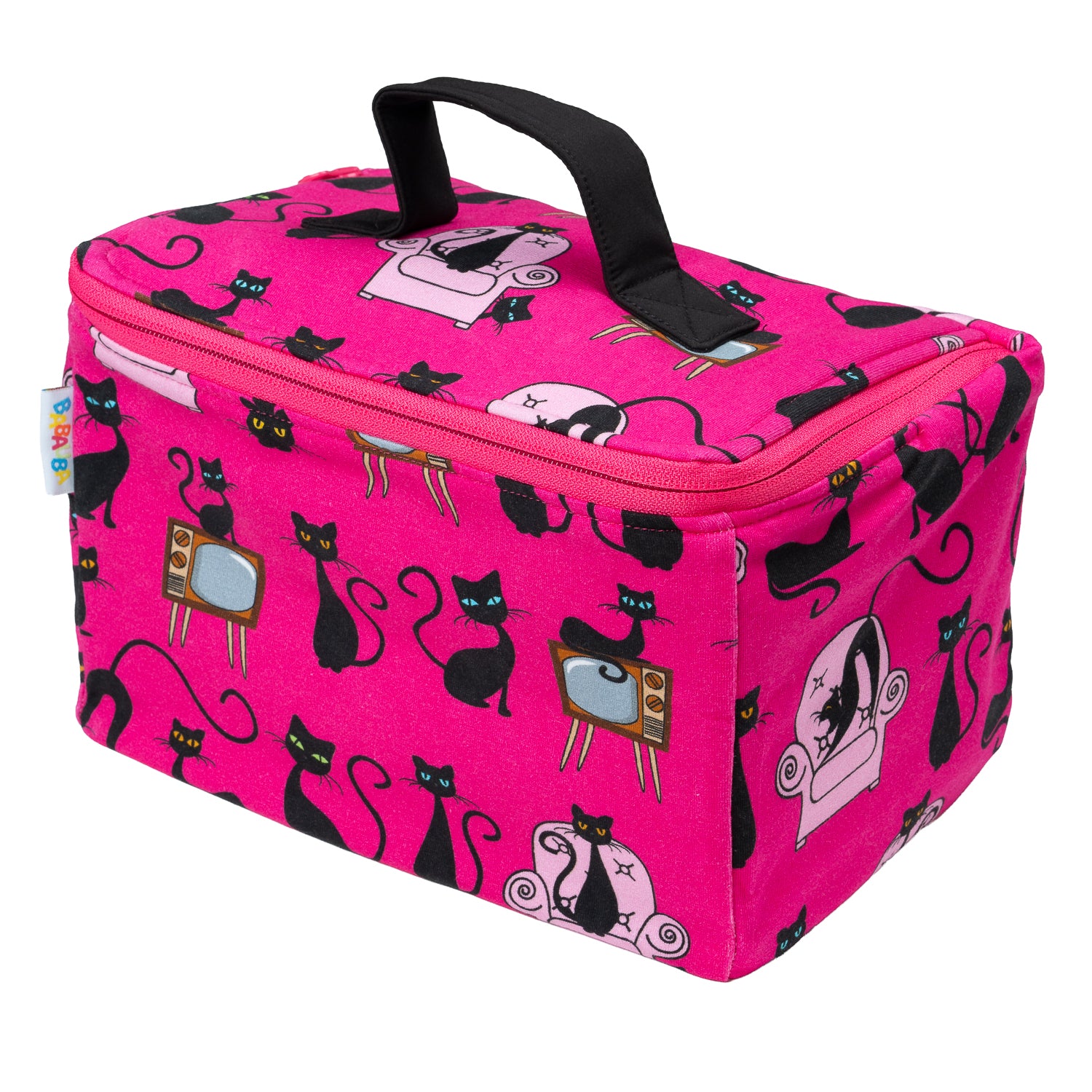 Kulturtasche im Babauba-Stil BlackCats