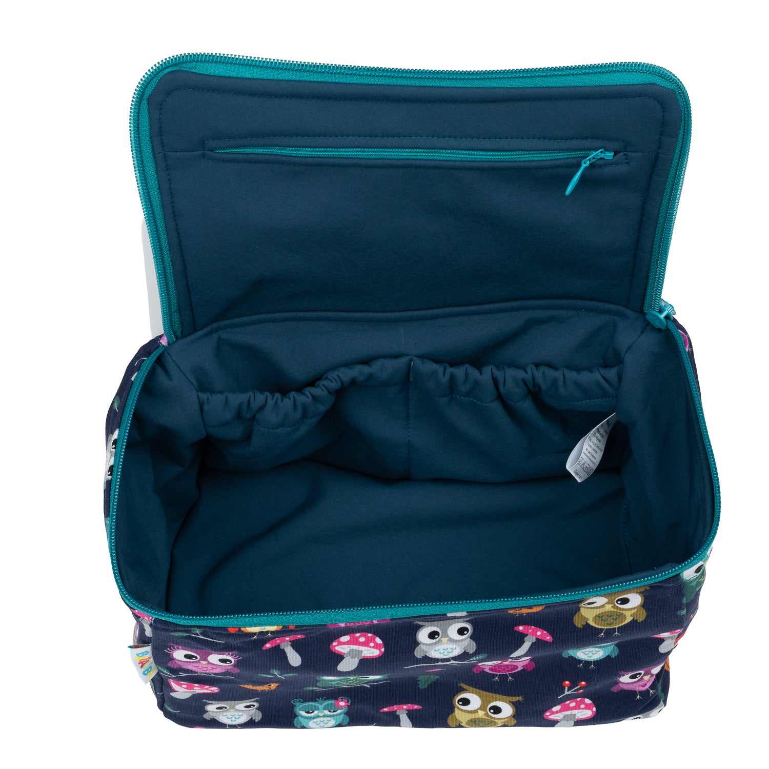 Kulturtasche geöffnet im Babauba-Stil Hoots-Night