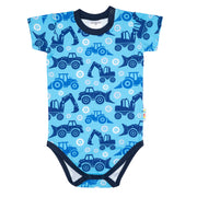 Bunt gemusterter Sommerbody mit kurzen Ärmeln für Babys