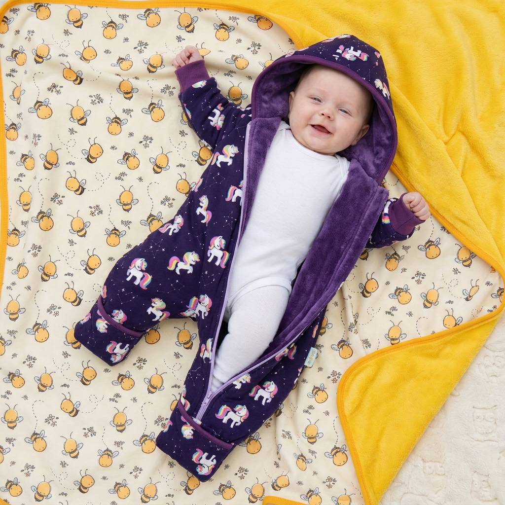 Cozy Fleece Jumpsuit GalaxyUnicorns