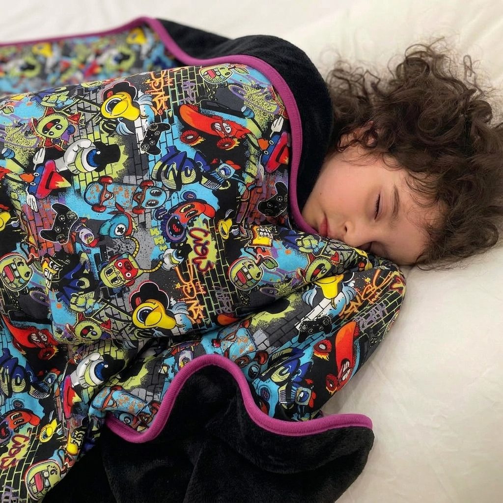 Super XXL cuddly Blanket CrazyGraffitiMonsters