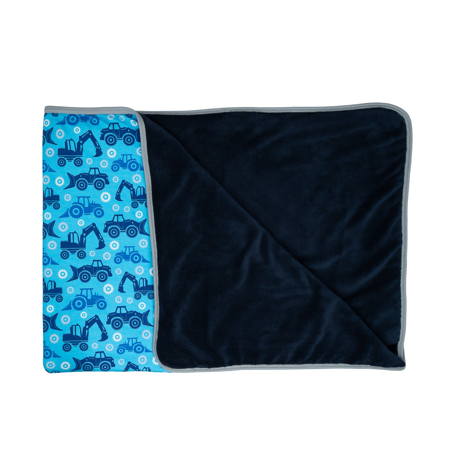 Kuscheldecke SuperXXL im Stil BabaubaTractorsAndGears