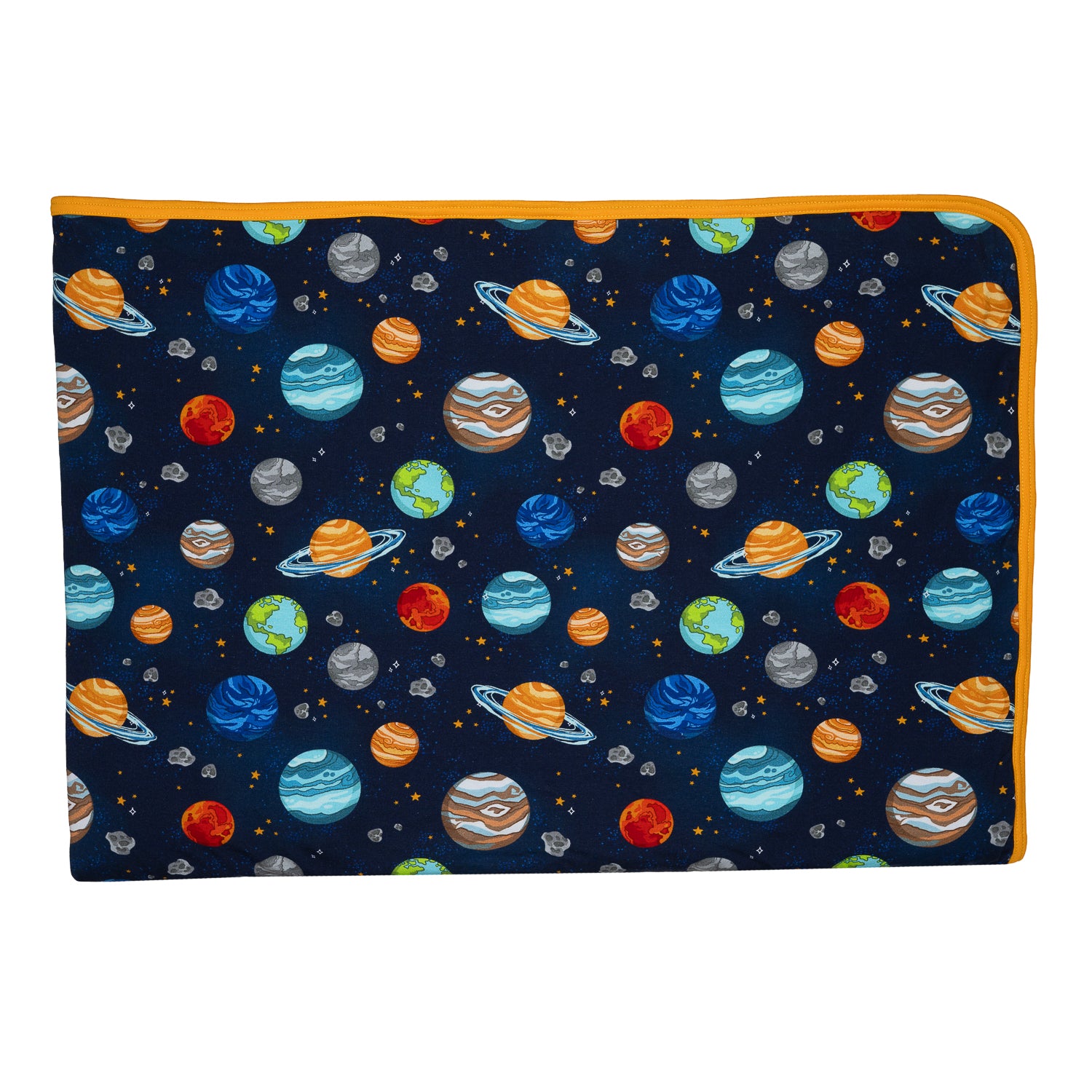 Neu Kuscheldecke SuperXXL Planets-Sonnengelb