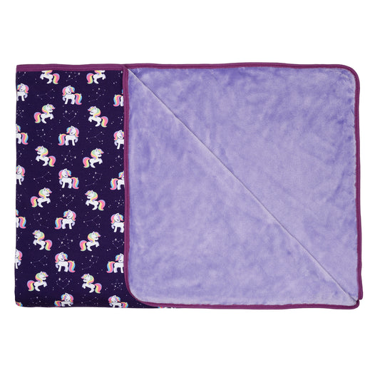 Neu Kuscheldecke SuperXXL GalaxyUnicorns-Aubergine
