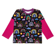 Longsleeve T-Shirt LovelyRainbows-Black