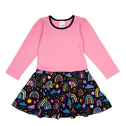 Drehkleidchen im Babauba-Stil Lovelyrainbows-Black