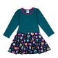 Drehkleidchen im Babauba-Stil Hoots-Night