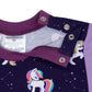 Detailbild Langarmshirt im Babauba-Stil GalaxyUnicorns
