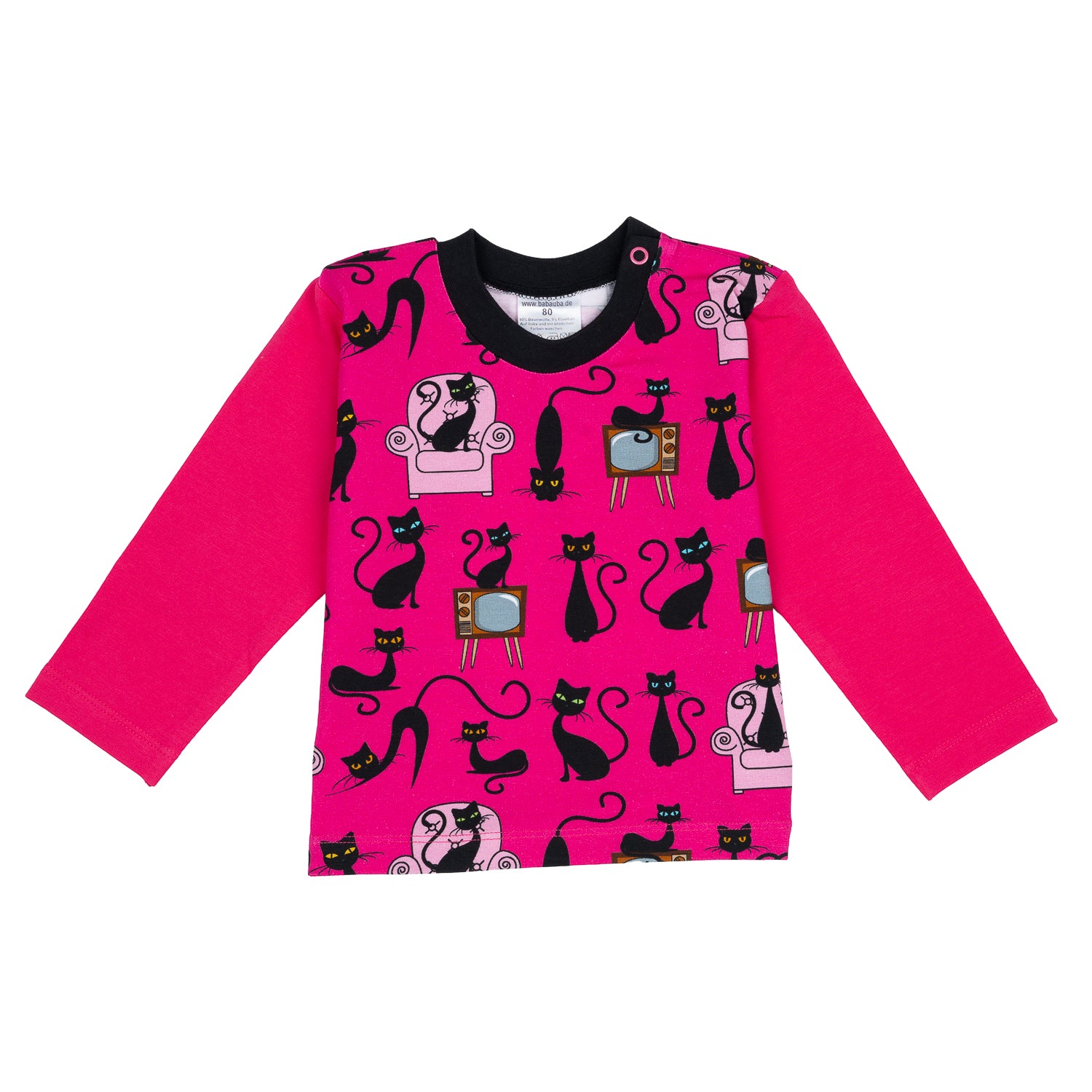 Langarmshirt im Babauba-Stil BlackCats