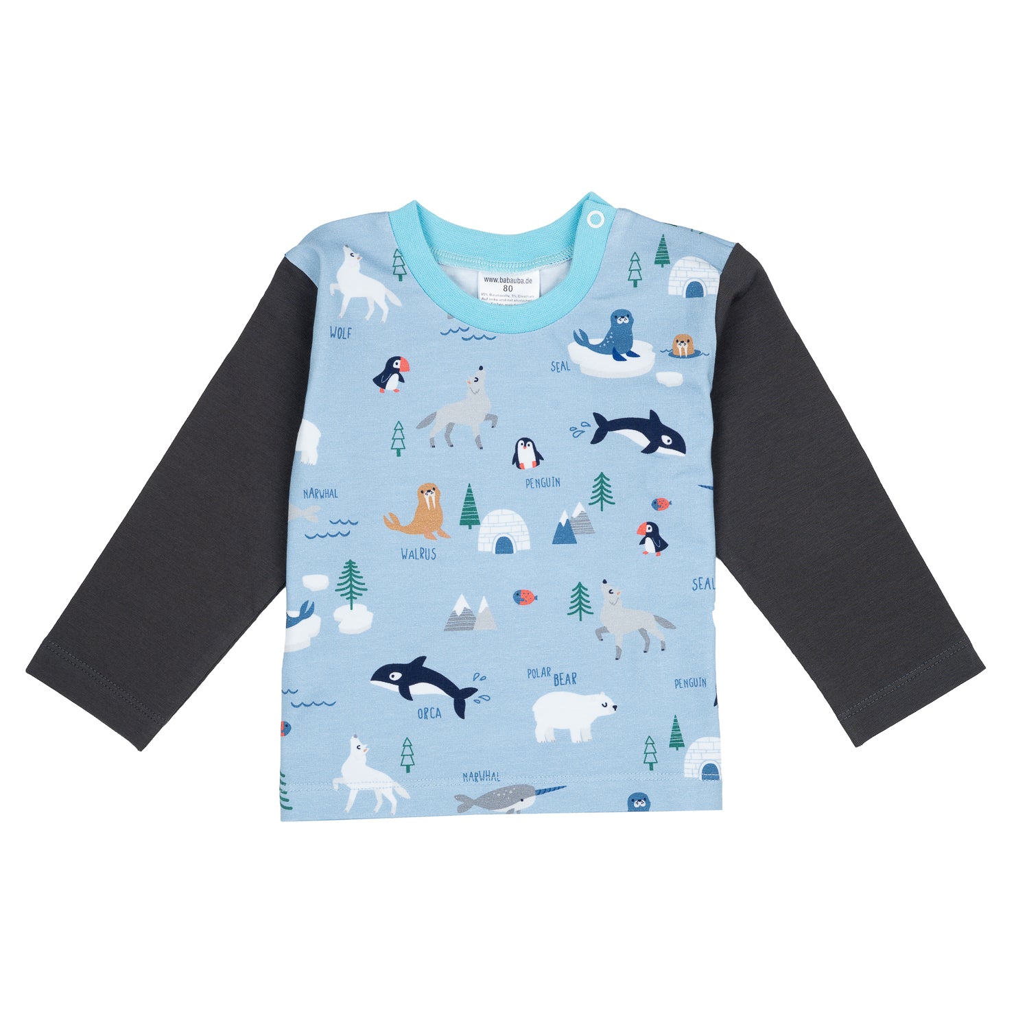 Langarmshirt im Babauba-Stil ArcticAnimals