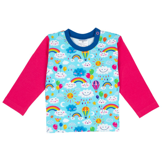 Langarmshirt im Babauba-Stil RainbowsndClouds