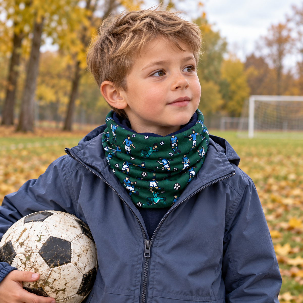 Loop-Schal Soccer-Green