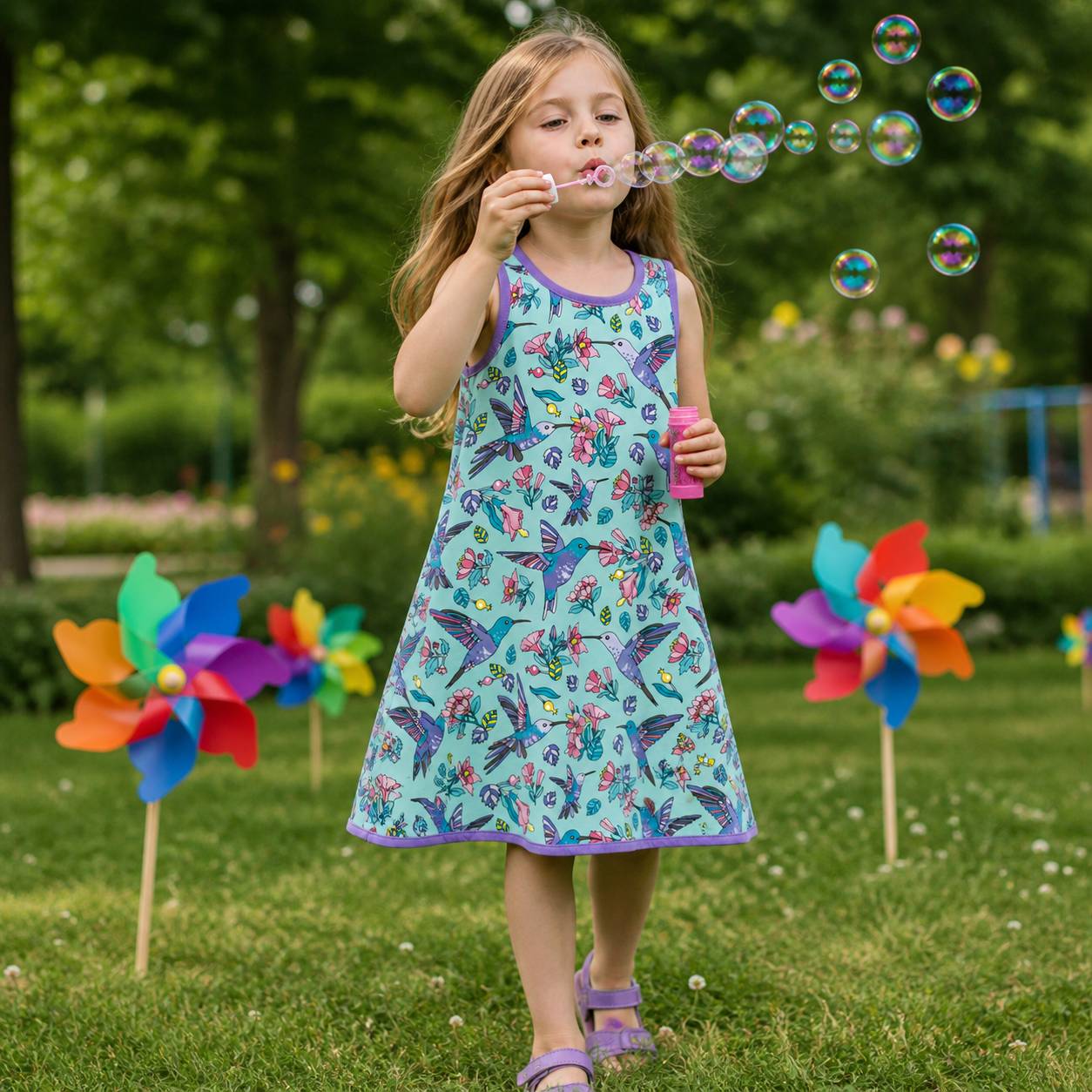 LittleMissSunshine-Dress im Stil Hummingbirds