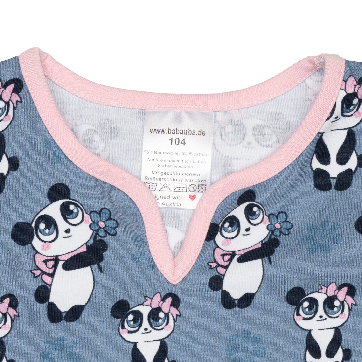 LovelyGirl-Shirt GirlyPanda-Grey