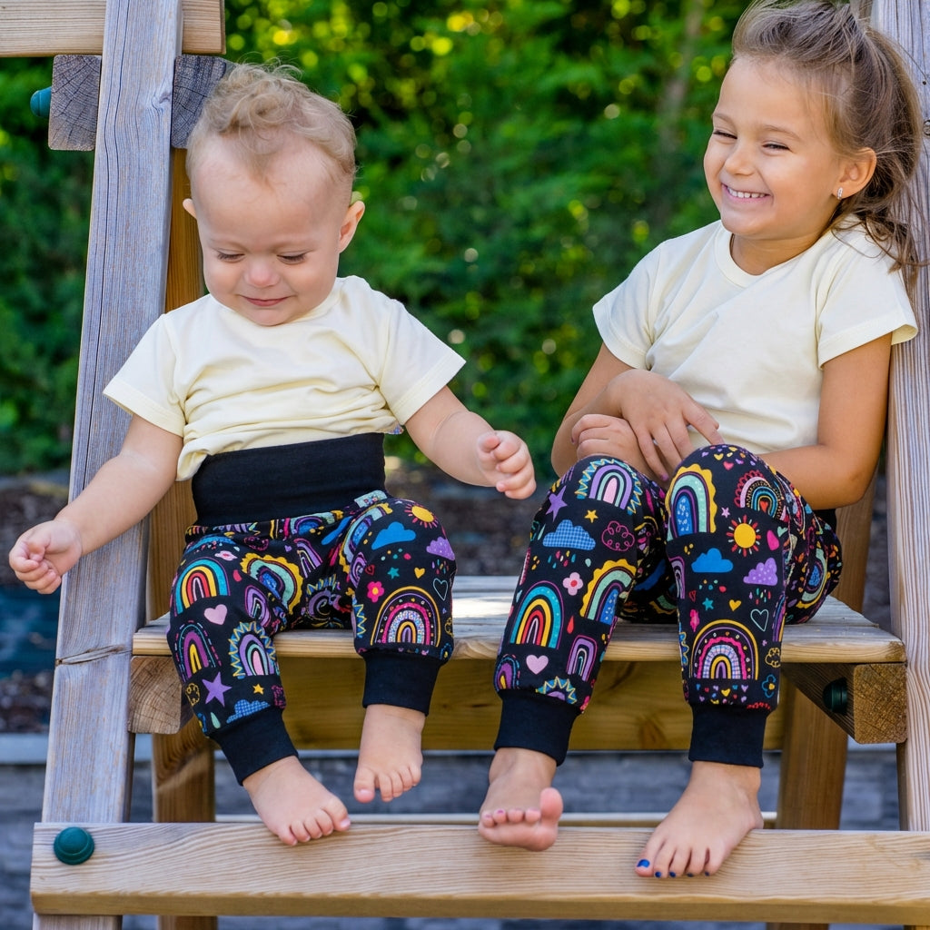 Widepants LovelyRainbows-Black