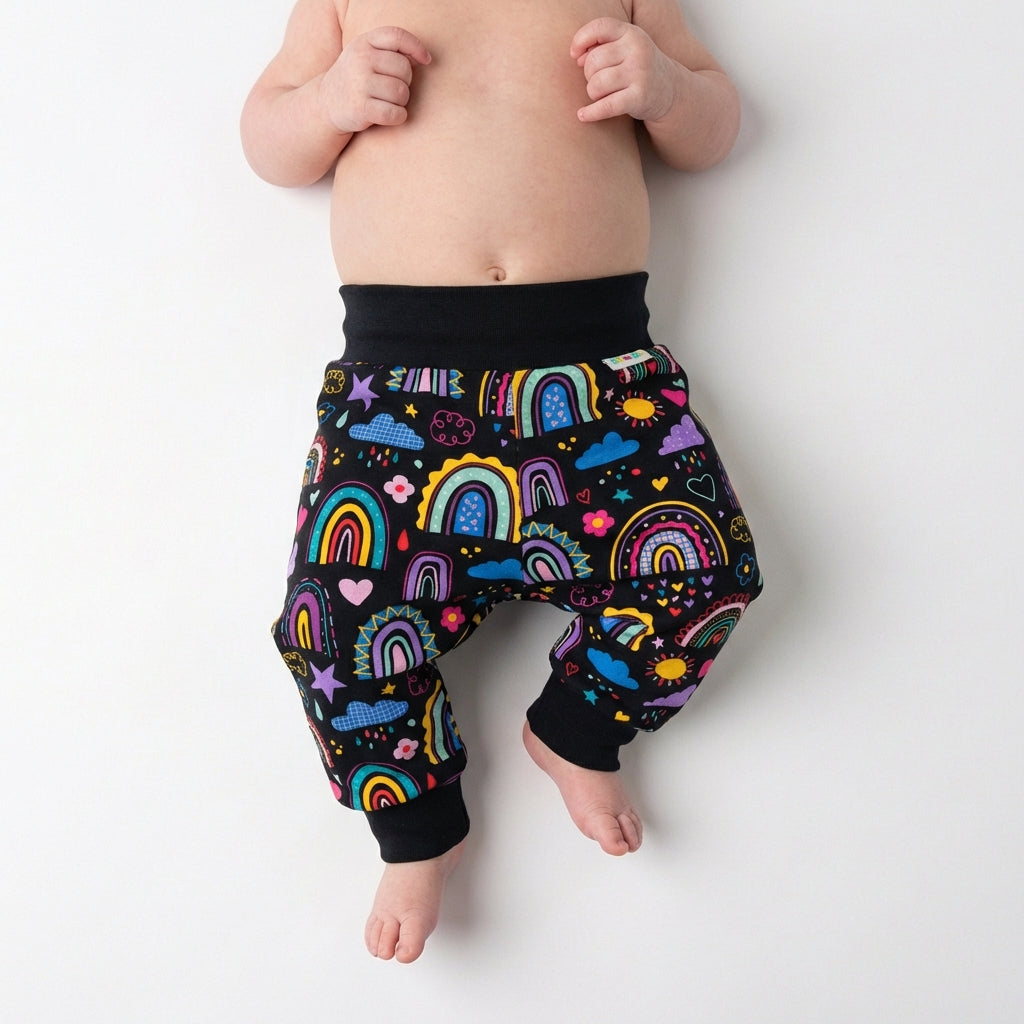 Widepants LovelyRainbows-Black