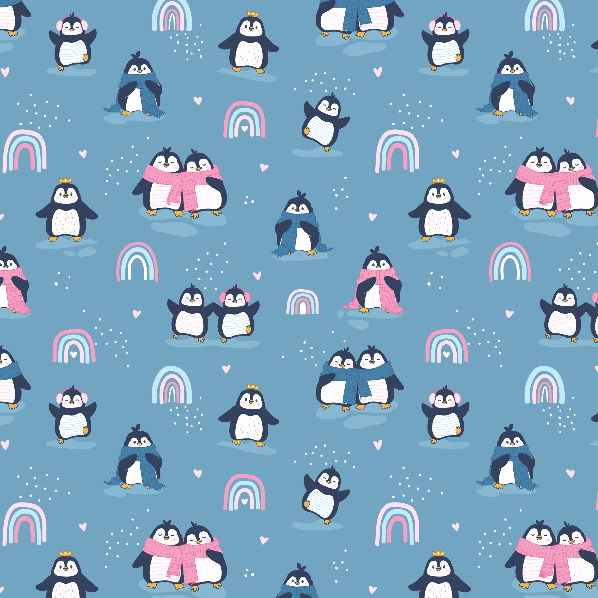 Feuchttüchertasche PinguinFriends