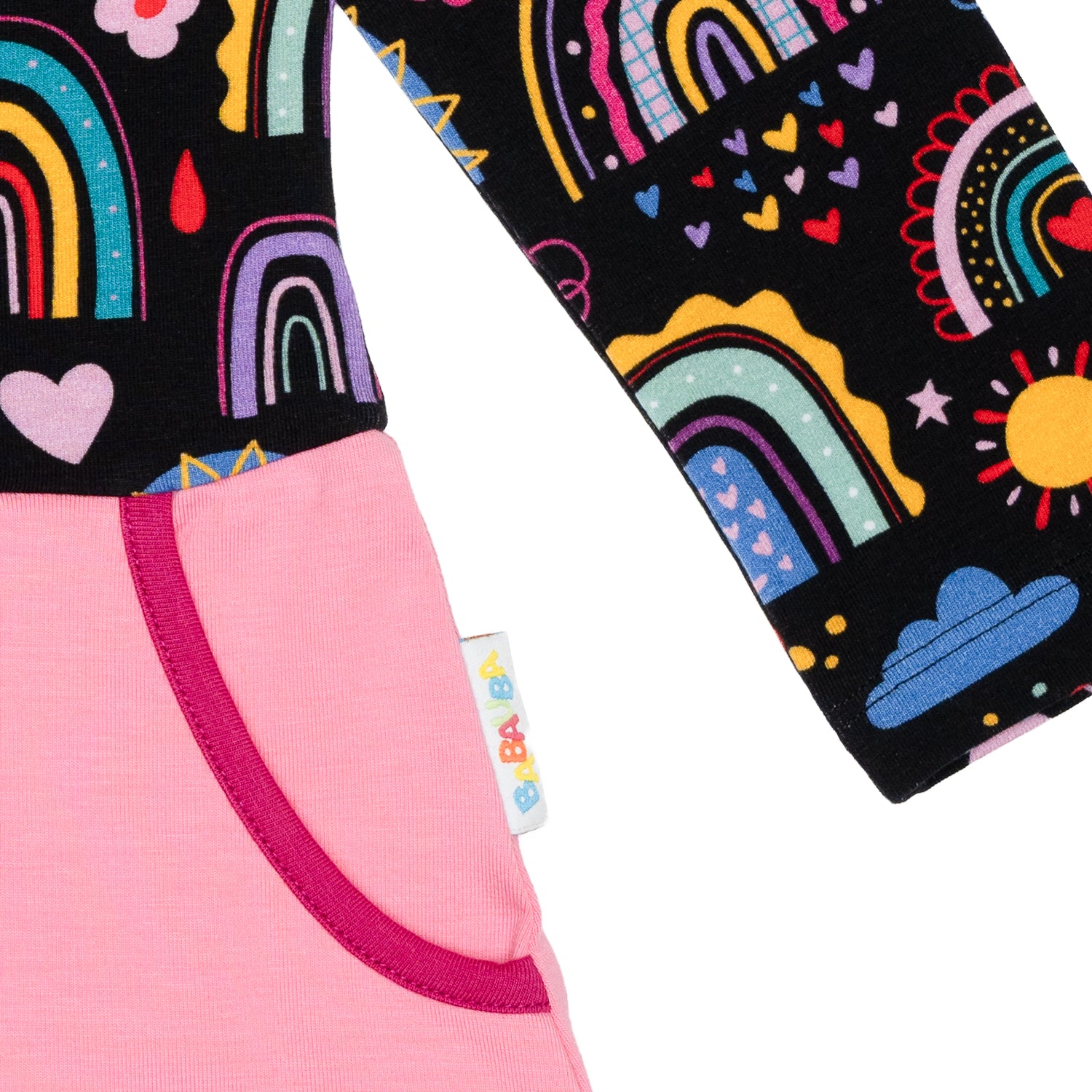 Longsleeve-PocketDress LovelyRainbows-Black