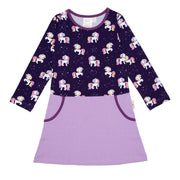 Langarm-PocketDress GalaxyUnicorns